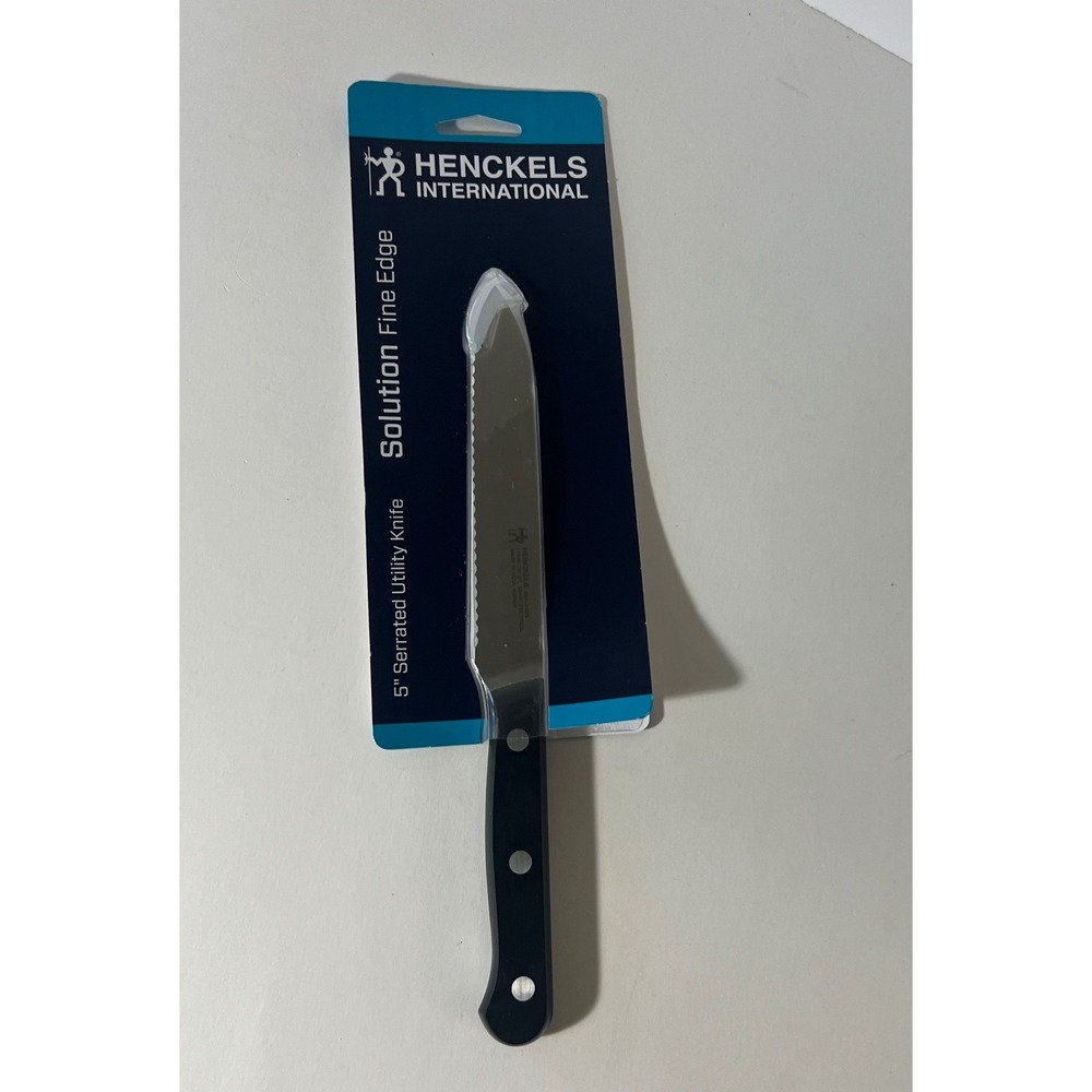 Henckels International 5" Serrated Utility Knife Solution Fine Edge NIP